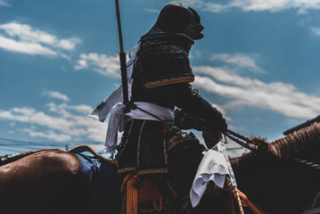 Naklejka premium 騎馬武者