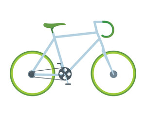 green bike illustration