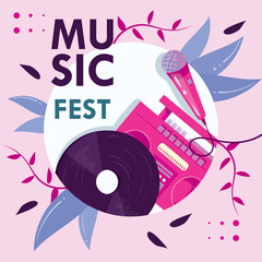 music festival illustration