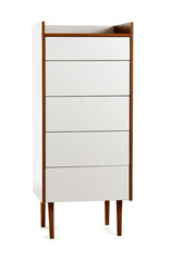 Chest of drawers isolated on white