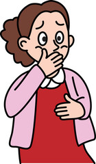つわりの妊婦
