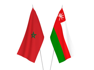 Morocco and Sultanate of Oman flags