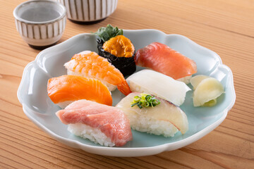 お寿司と日本酒