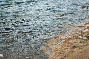 clean mountain river.