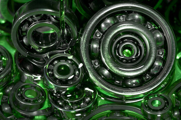 Ball bearing. Motor oil. Lubricating oil.