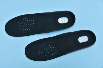 New orthopedic black shoe insoles 