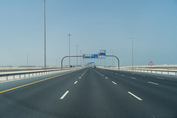 Doha road and express way.