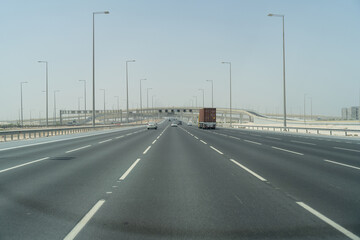 Doha road and express way.
