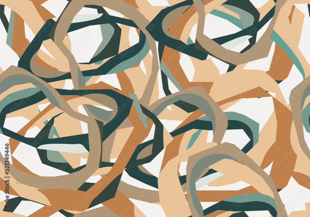 Poster minimalist trendy abstract seamless pattern. modern vector abstract template for prints, surface des