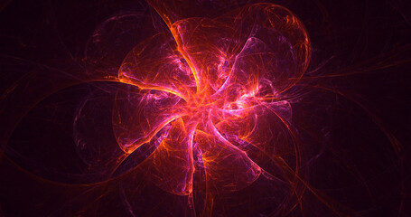 3D rendering abstract circle light background