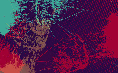 Abstract grunge texture multicolor background vector