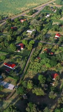 aerial view of Moshi town