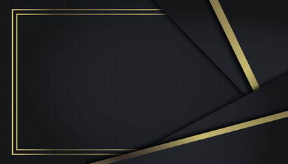 Elegant gradient black golden gradient background template