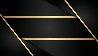Elegant gradient black golden gradient background template