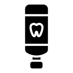 tooth paste glyph icon