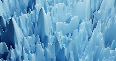 Obraz premium Fantasy ice cave,Abstract crystal landscape,3d rendering.