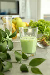 Concept of cooking tasty food, cooking with blender