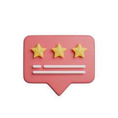 Review Feedback Comment 3D Rendering Illustration