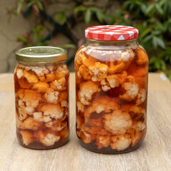 coliflor en conserva