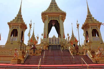 Tumba funeraria del rey Rama X en la ciudad Bangkok