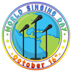 World Singing Day Poster Design
