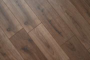 Laminate shot close-up, wooden floor, top view