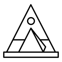 Tipi Line Icon © SAMDesigning
