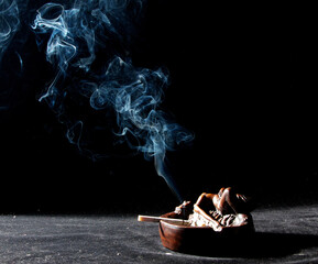 smoke from a cigarette