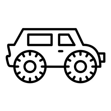 Bigfoot Car Line Icon