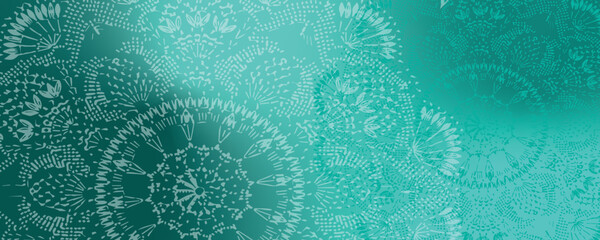 Vector green background with knitting texture