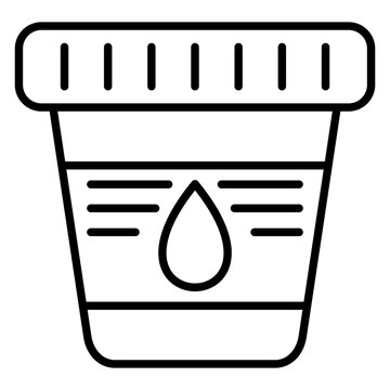 recommend clip art: Urine Test Line Icon