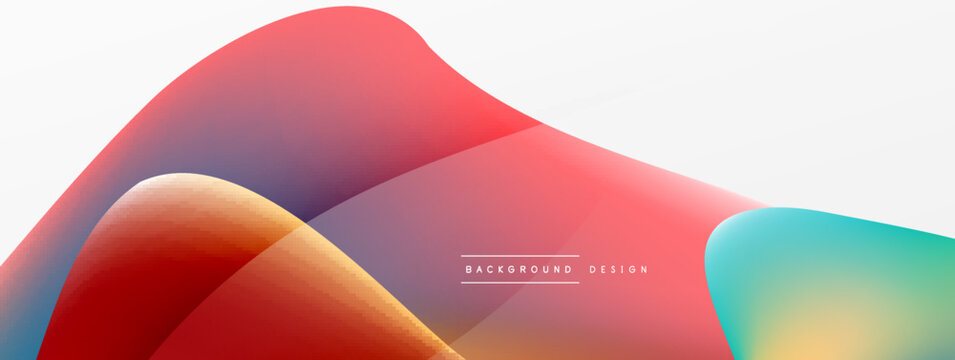 Fluid color abstract background. Liquid gradients, wave pattern. Trendy techno business template for wallpaper, banner, background or landing