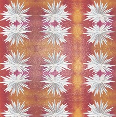 pattern of white flowers on a background of savanna shades