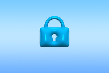 information security and encryption, secure access to personal information, secure Internet access, and cybersecurity is hand use smartphone with cybersecurity. 3d rendering