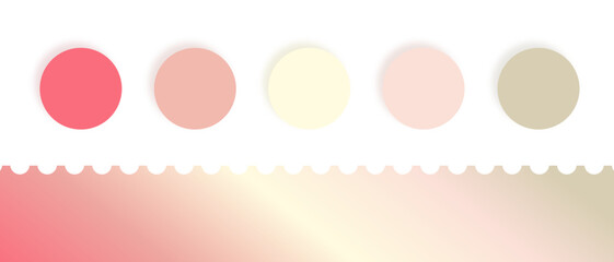 Soft color palette forecast with gradient for web, fashion, art, illustration, social media, etc.