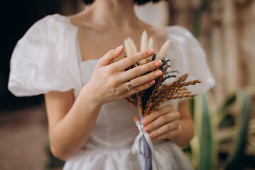 wheat in hands