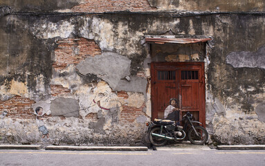 grunge street background