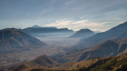 Mount Batok, East Java, Indonesia. background wallpaper. high quality photo