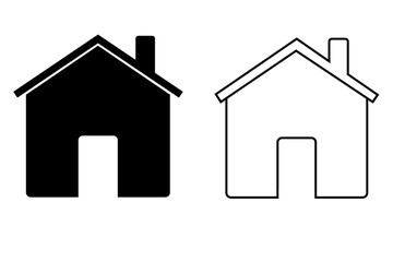 House icon set. Home icon vector