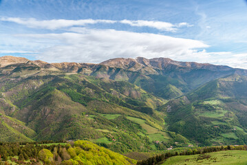 Obraz premium Sunrise in the high mountains (Massis of Canigo, France Pyrenees)