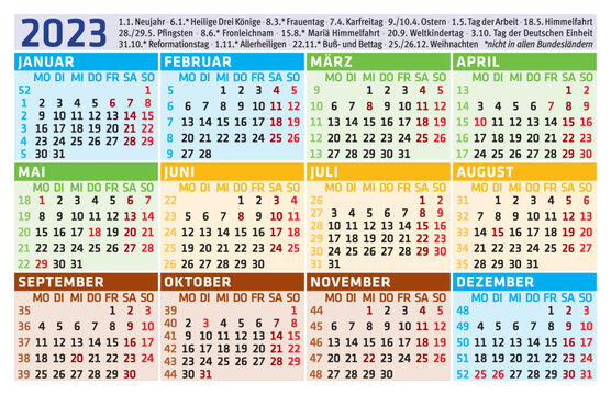 Taschen-Kalender 2023