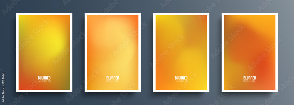 Aufkleber autumn color blurred backgrounds with soft color gradient for your fall season creative graphic desi