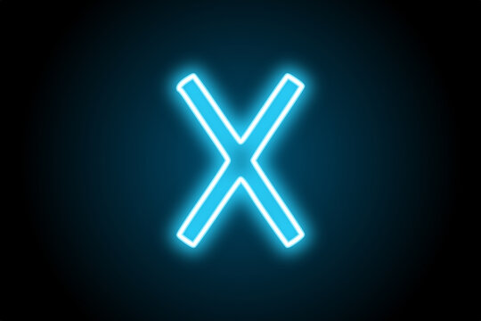 Gebo viking norse nordic rune glowing neon symbol 