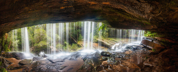 waterfall in the cave