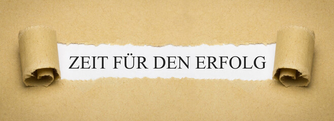 Zeit für den Erfolg