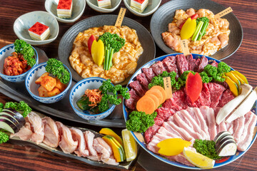 焼肉盛り合わせ