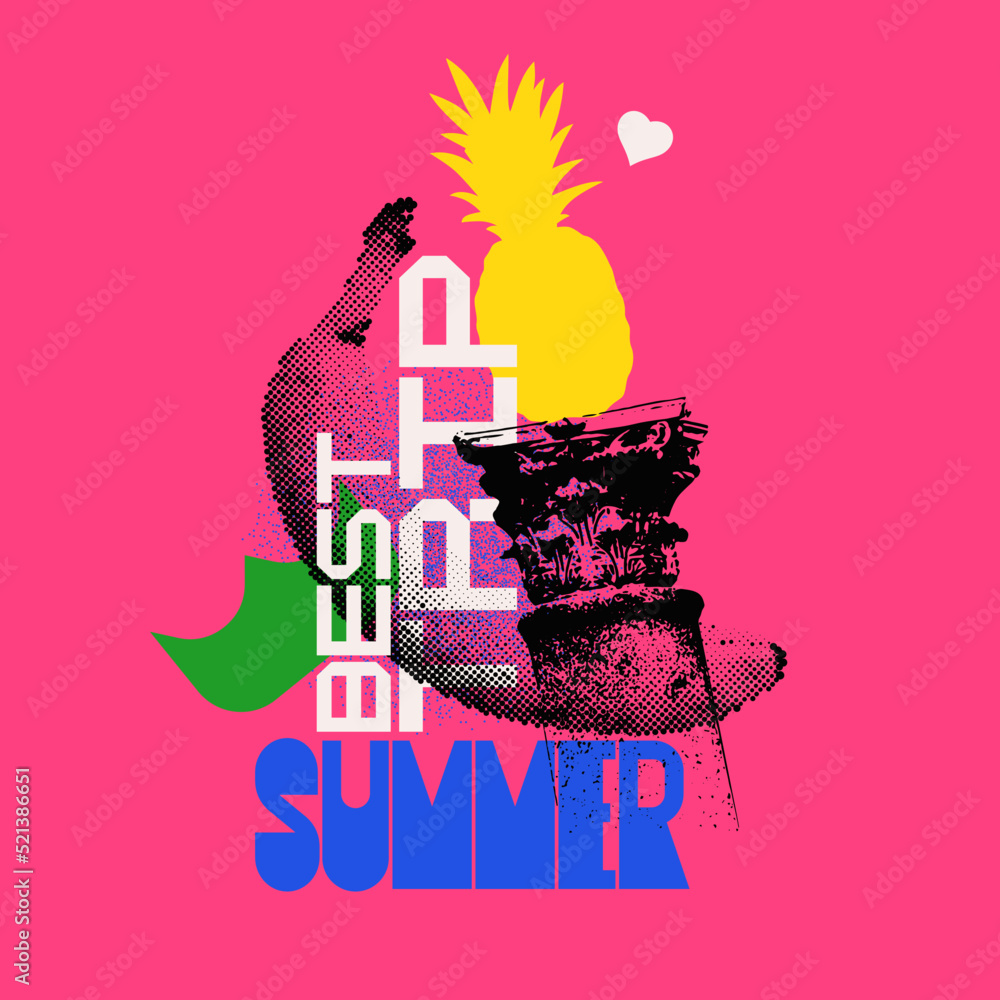 Poster vector graphics in a minimalistic fashionable style with geometric elements. template for the design