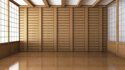 Empty room with Wall Background. 3D illustration, 3D rendering	