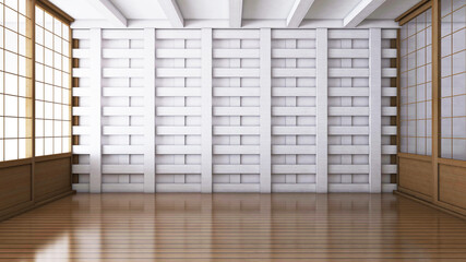 Empty room with Wall Background. 3D illustration, 3D rendering	