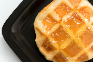 pineapple waffles ,belgian waffle